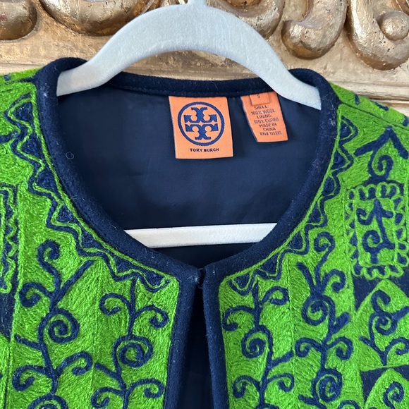 Tory Burch Wool Embroidered Vest - Picture 3 of 5